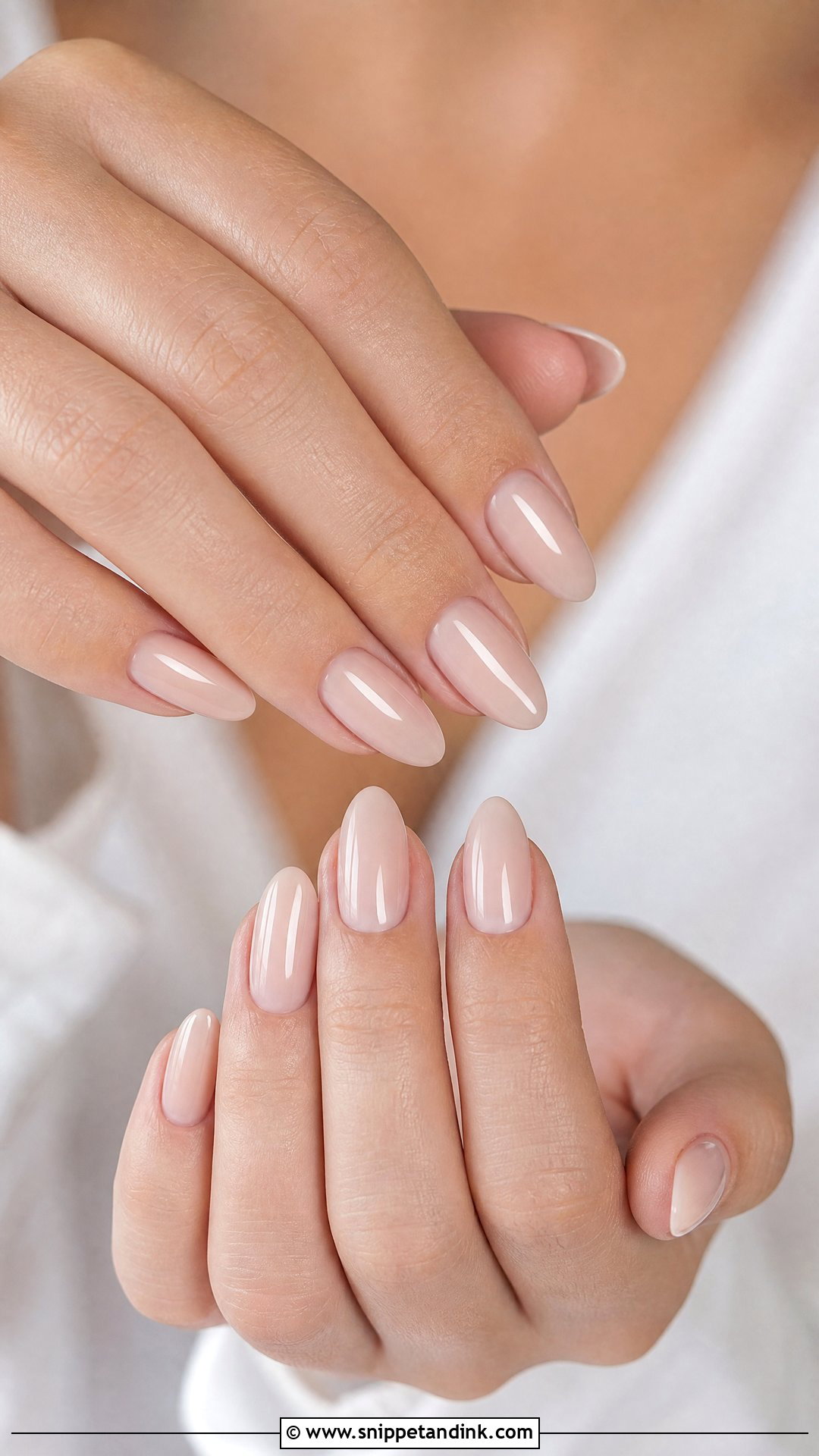 Almond Bridesmaid Nails - Snippet and Ink - 25 Simple Bridesmaid Wedding Nails