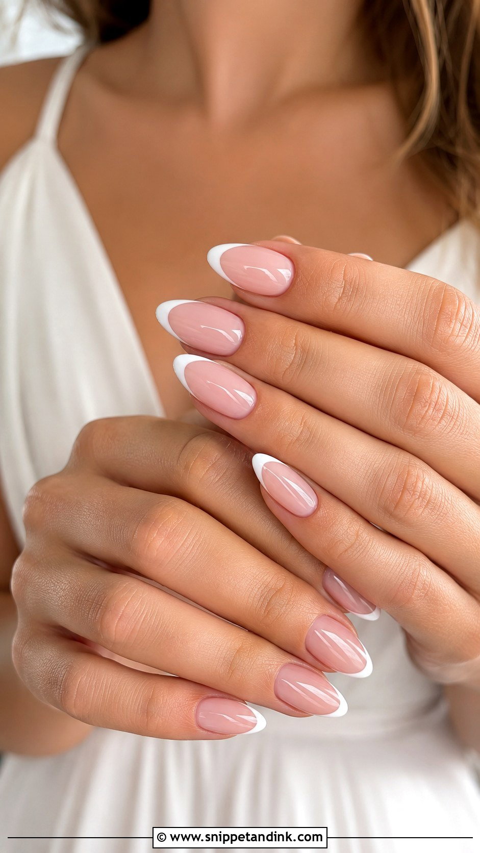 Almond Bridesmaid Nails - Snippet and Ink - 30 Classy Bridesmaid Nails