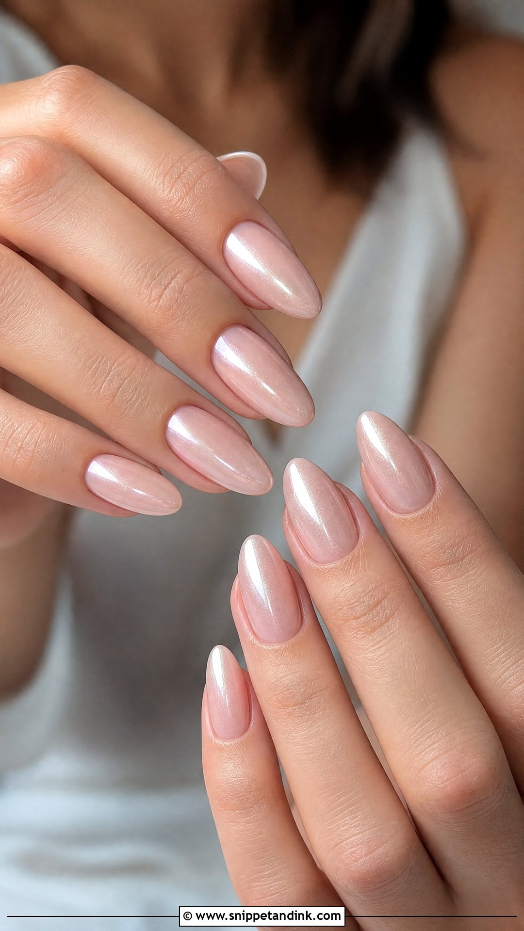 Almond Bridesmaid Nails - Snippet and Ink - 35 Bridesmaid Nails