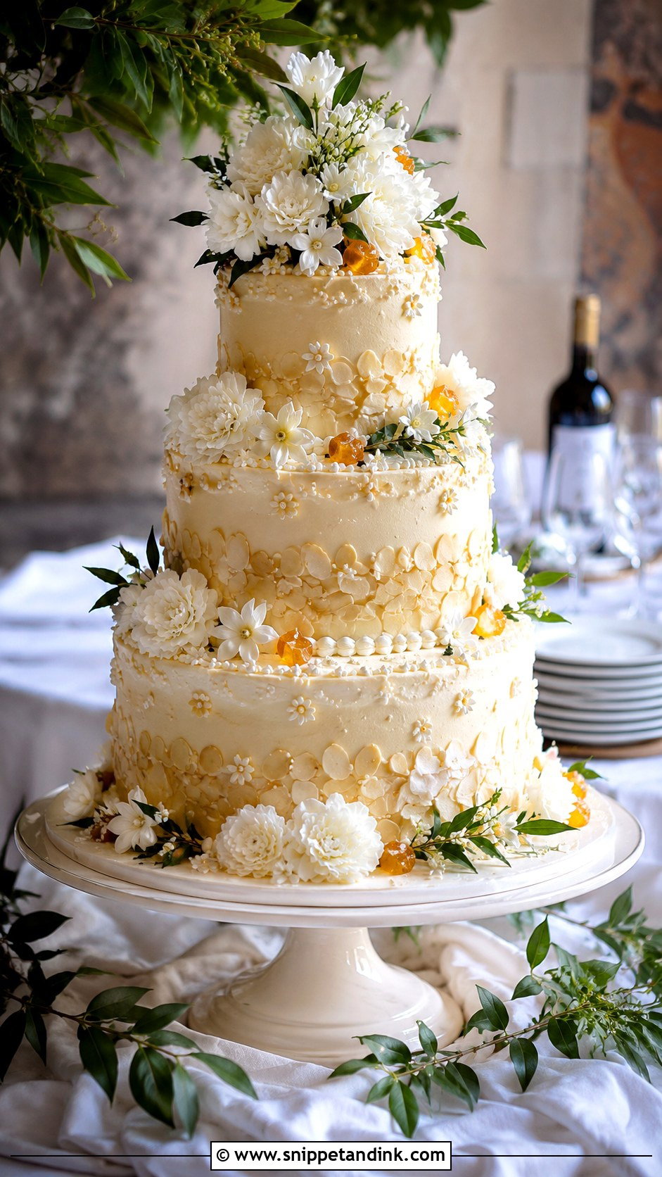 Almond Casata Wedding Cake - Snippet and Ink - 20 Casata Cake Ideas for Wedding