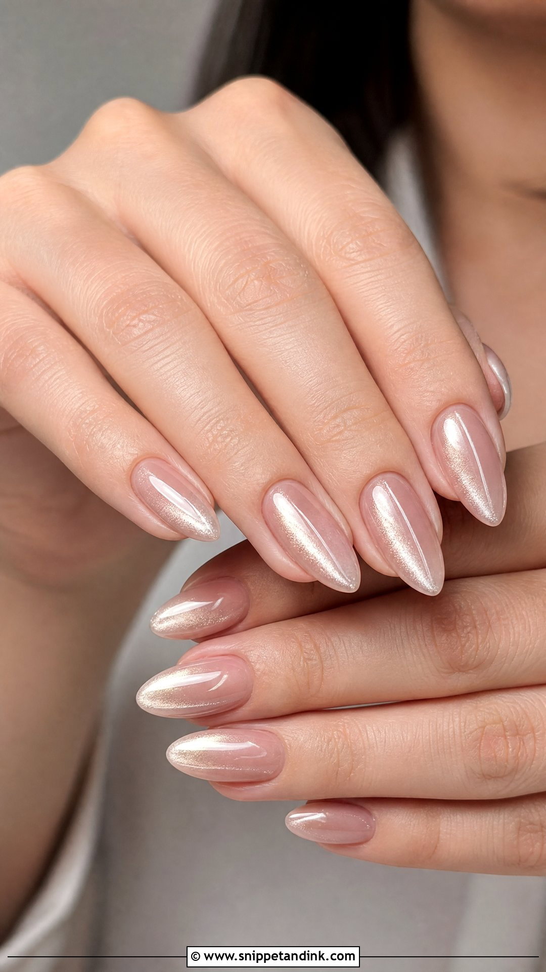 Almond Cat Eye Wedding Nails - Snippet and Ink - 25 Cat Eye Wedding Nails