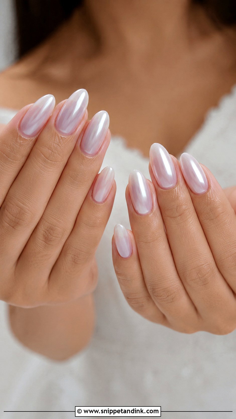 Almond Chrome Wedding Nails - Snippet and Ink - 20 Chrome Wedding Nails for Bride