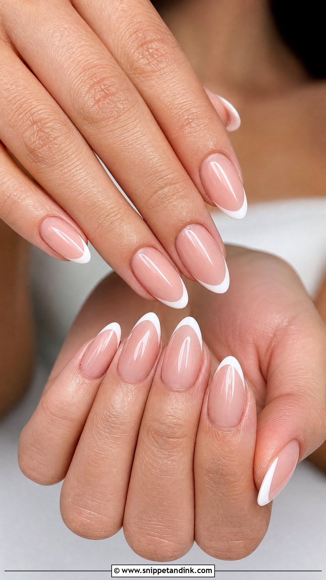 Almond French Tip Wedding Nails - Snippet and Ink - 25 French Tip Wedding Nails for Bride