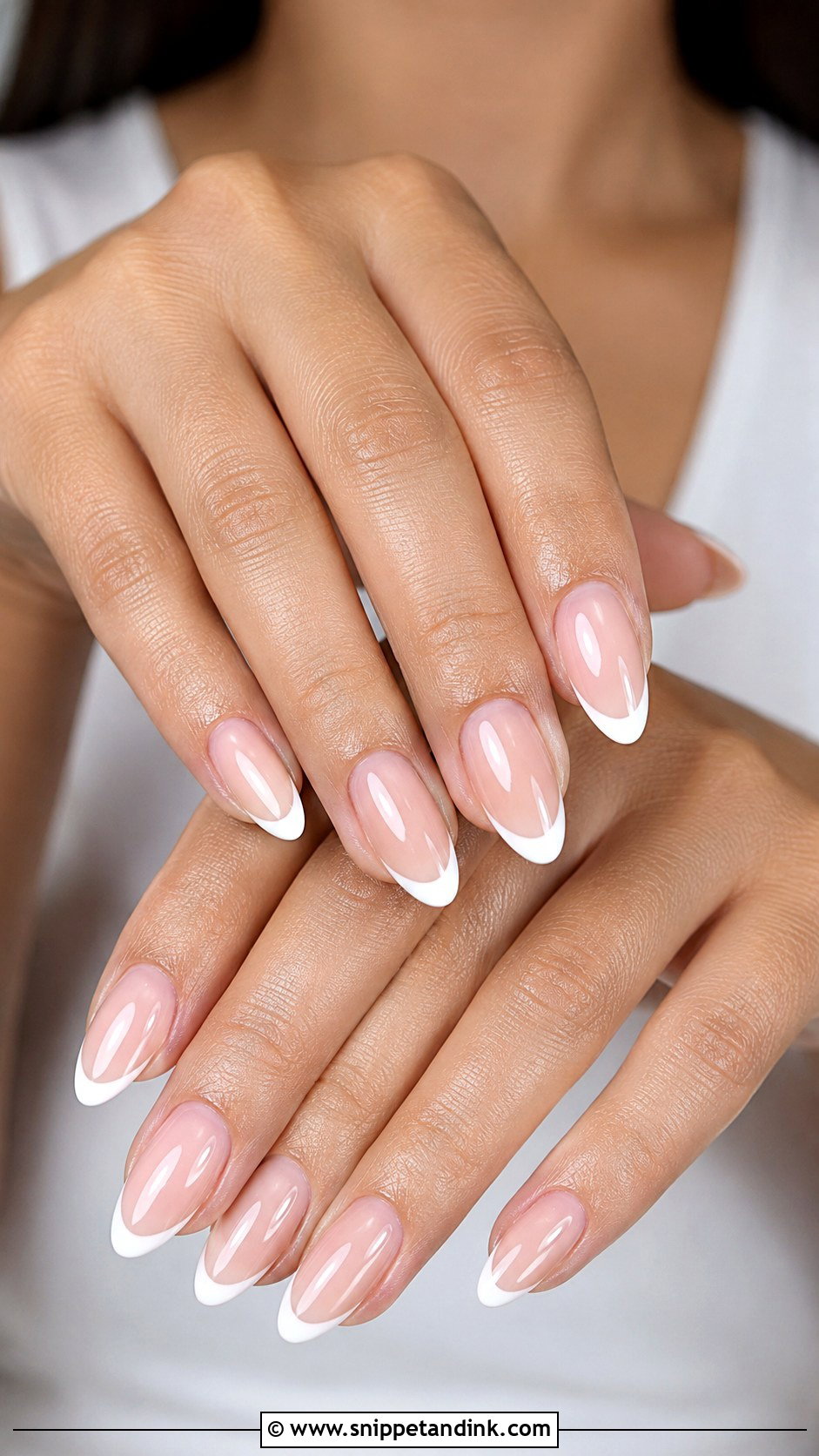 Almond French Wedding Nails - Snippet and Ink - 20 French Nails Wedding Brides
