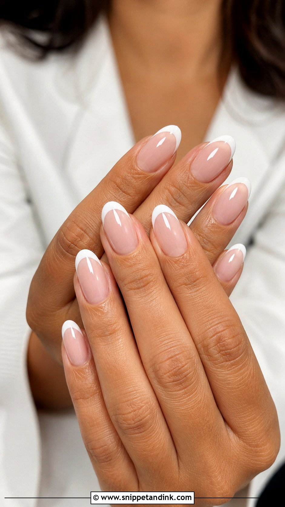 Almond French Wedding Nails - Snippet and Ink - 20 French Wedding Nails for Bride