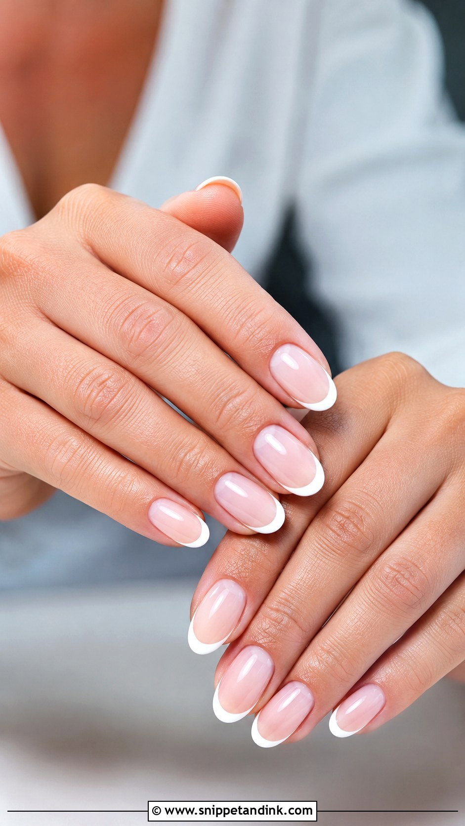 Almond French Wedding Nails - Snippet and Ink - 20 Summer Wedding Nails for Bride