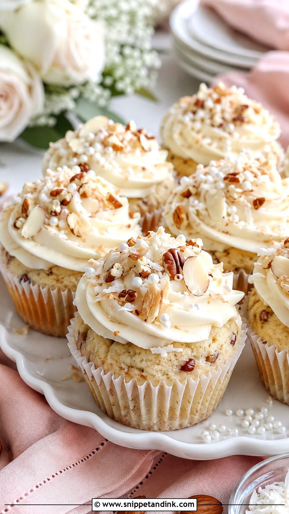 Almond Italian Wedding Cake Cupcakes - Snippet and Ink - 20 Italian Wedding Cake Cupcake Ideas
