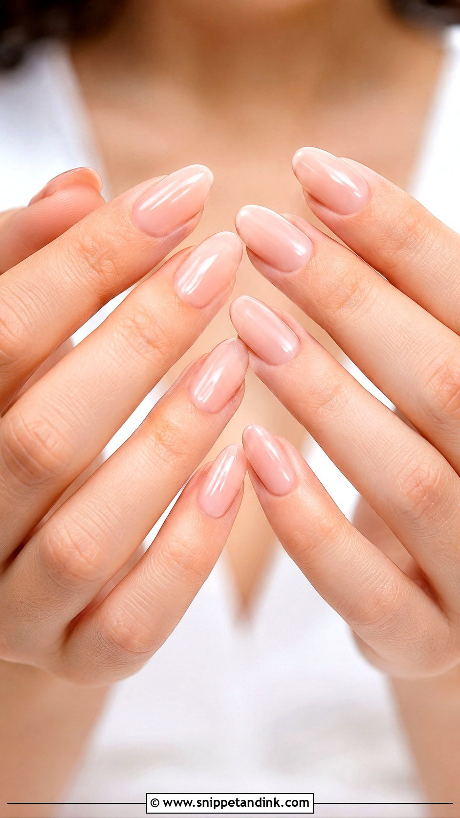 Almond Natural Bridal Nails - Snippet and Ink - 20 Natural Wedding Nails for Bride