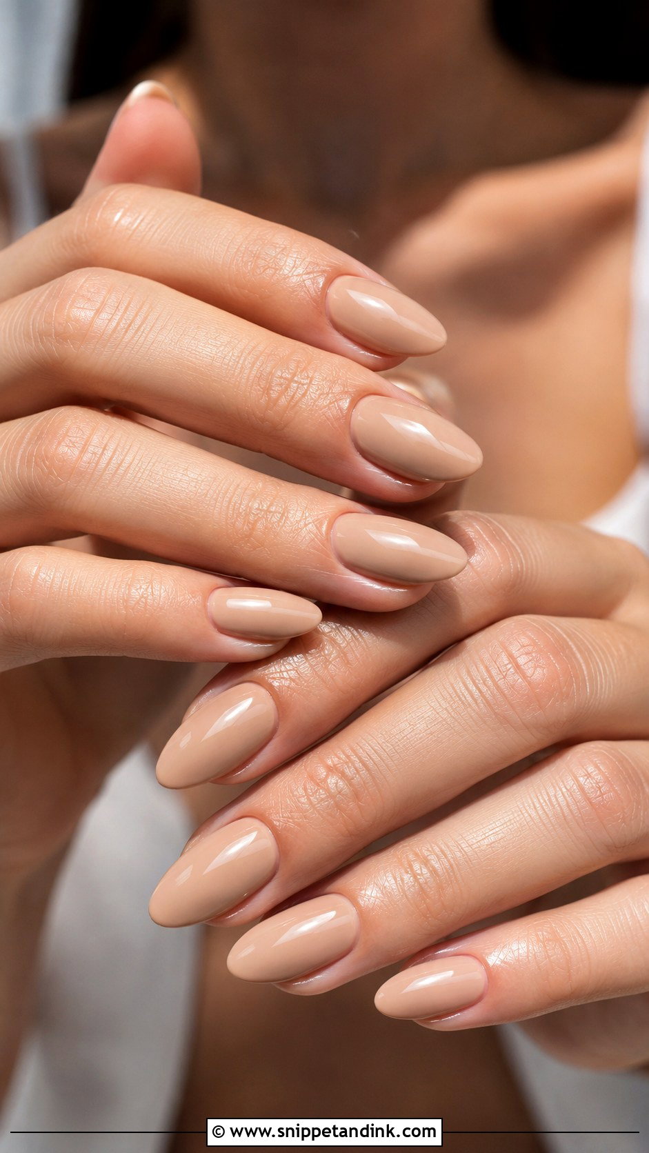 Almond Nude Beach Wedding Nails - Snippet and Ink - 20 Beach Wedding Nails for Guest