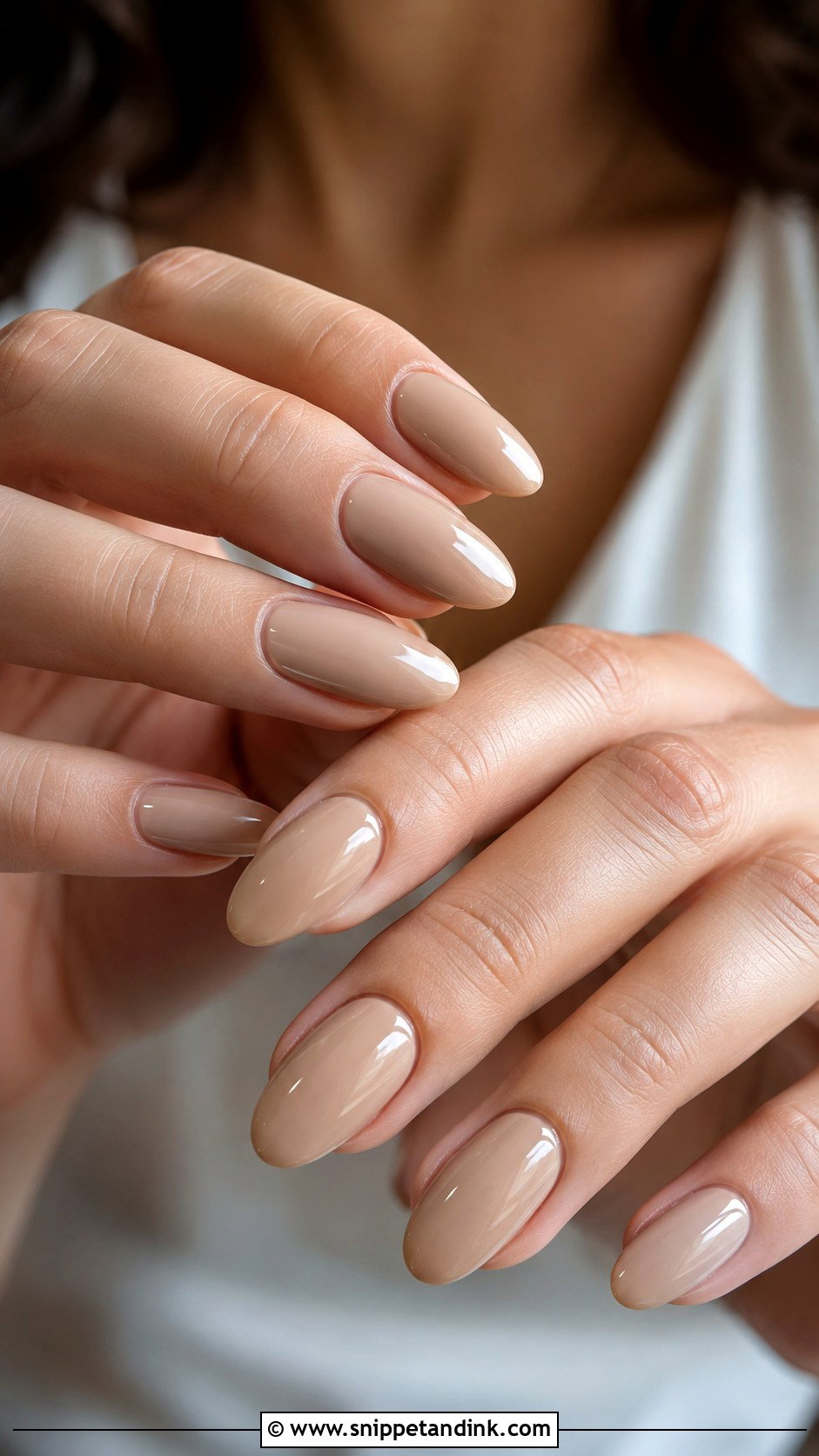 Almond Nude Wedding Nails - Snippet and Ink - 20 Minimalist Wedding Nails