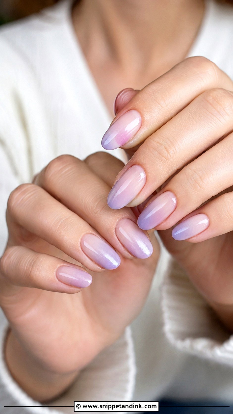 Almond Ombre Bridal Nails - Snippet and Ink - 20 Ombre Bridal Nails