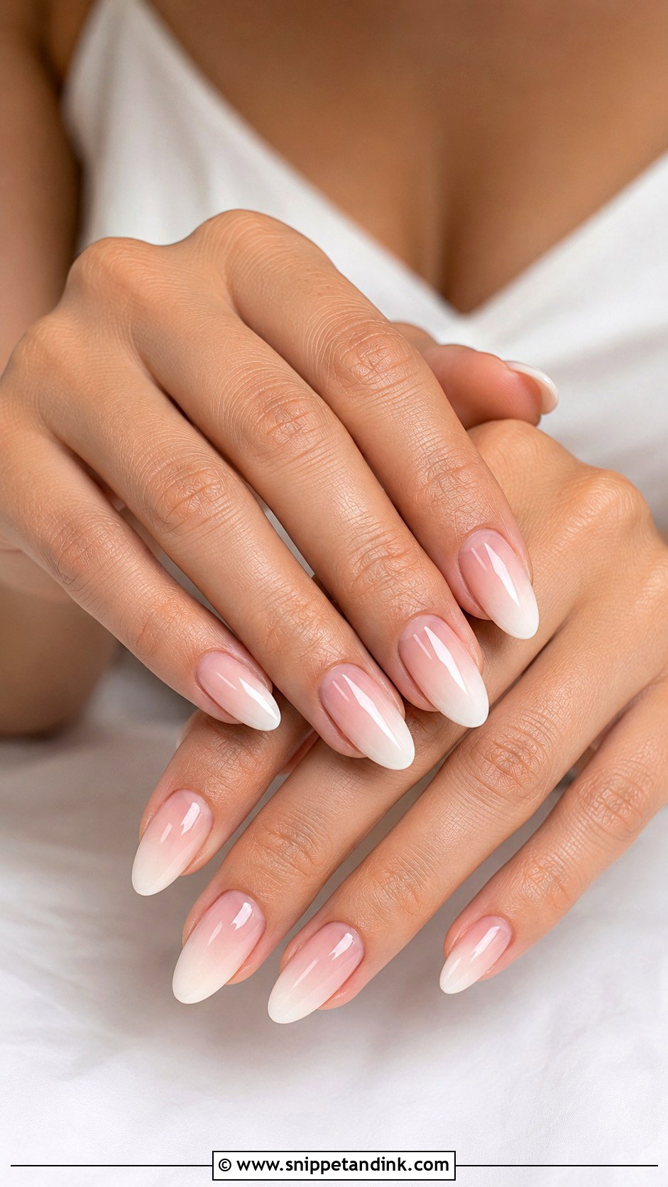 Almond Ombre Wedding Guest Nails - Snippet and Ink - 20 Wedding Guest Nail Designs