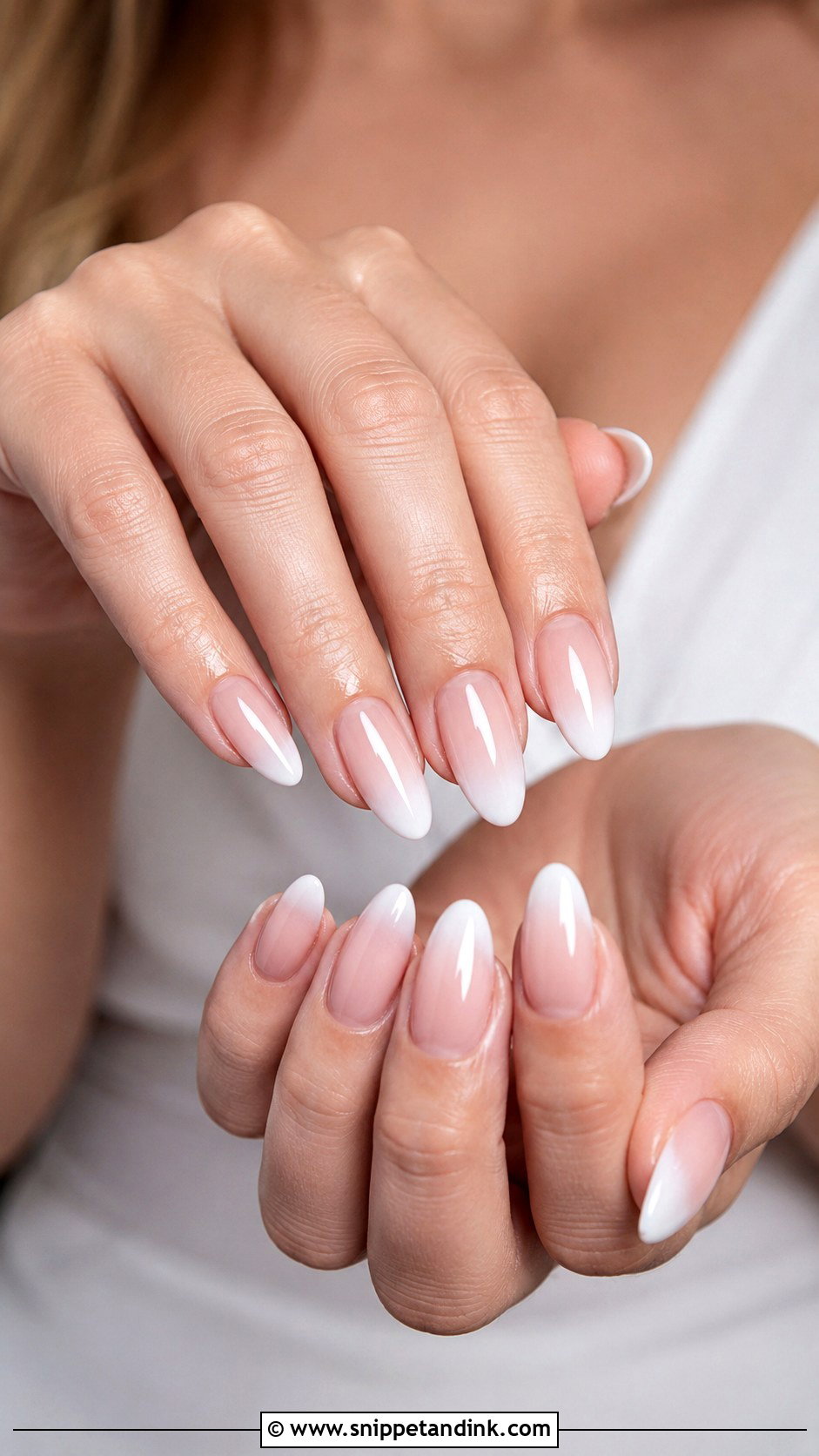 Almond Ombre Wedding Nails - Snippet and Ink - 20 Ombre Wedding Nails Brides