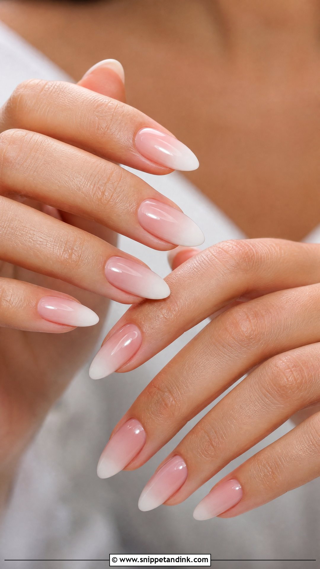 Almond Ombre Wedding Nails - Snippet and Ink - 20 Ombre Wedding Nails for Bride