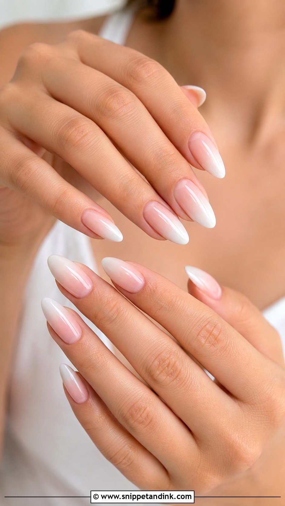 Almond Ombre Wedding Nails - Snippet and Ink - 20 Ombre Nails for Wedding