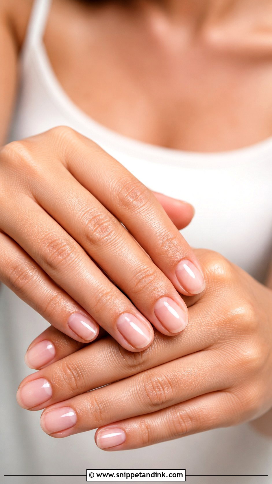 Almond Plain Wedding Nails - Snippet and Ink - 20 Plain Wedding Nails