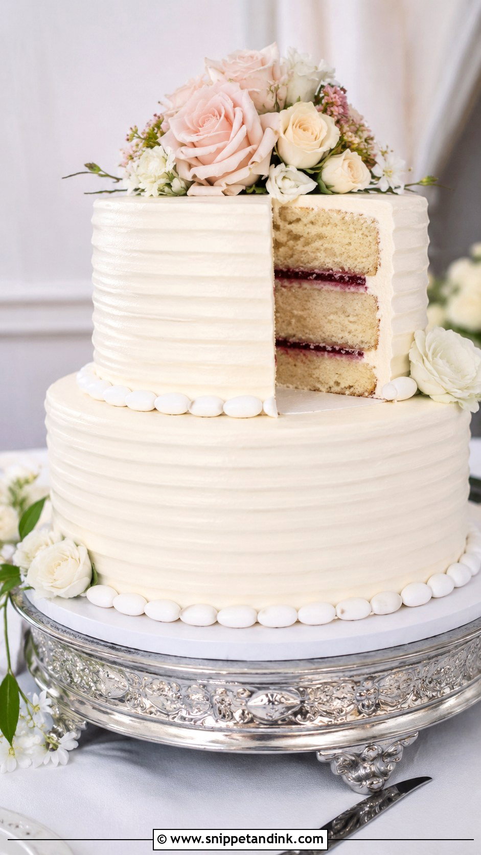 Almond Wedding Cake - Snippet and Ink - 20 Popular Cake Flavors for Wedding