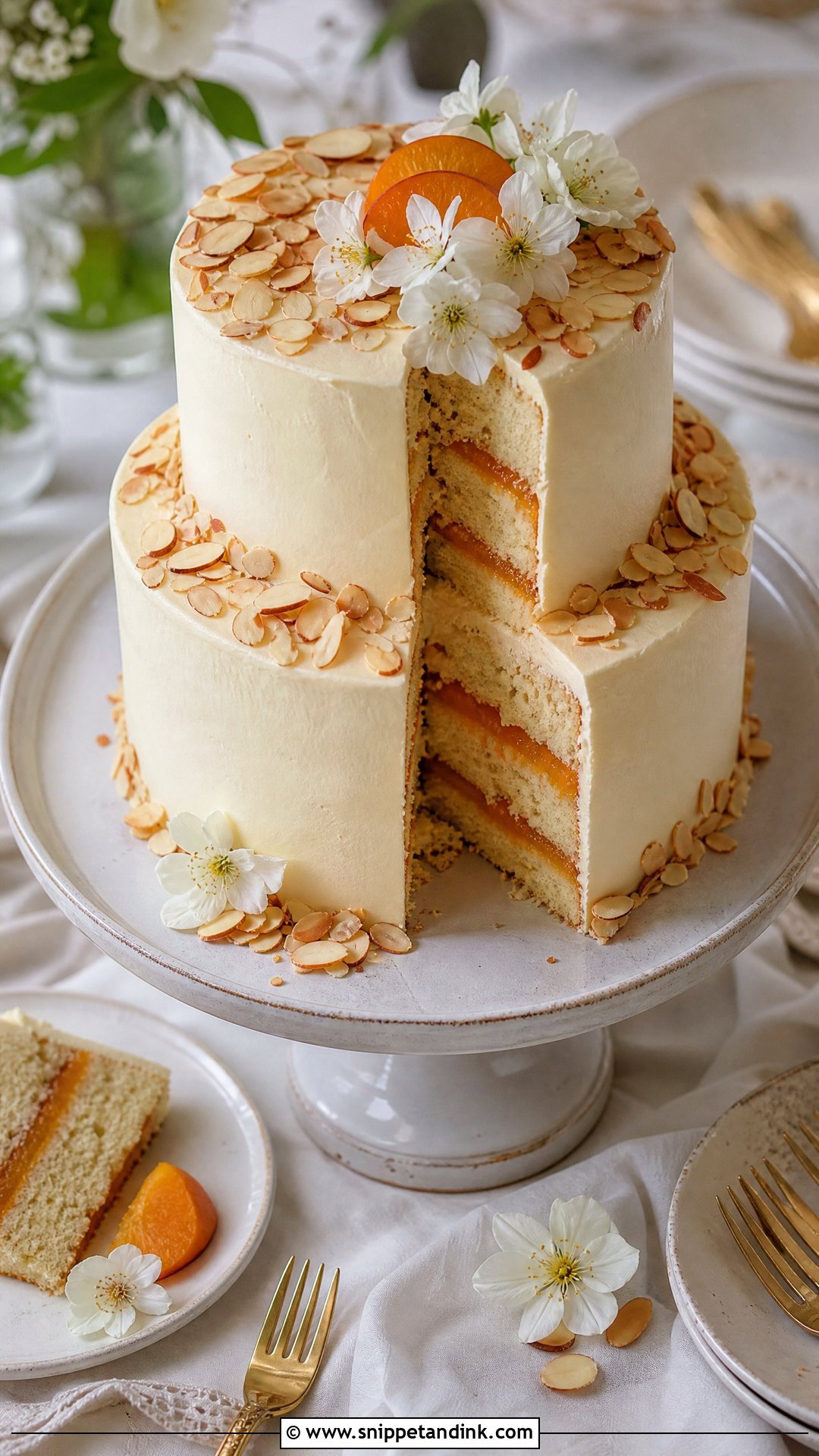 Almond Wedding Cake - Snippet and Ink - 30 Celebration Cakes for Wedding
