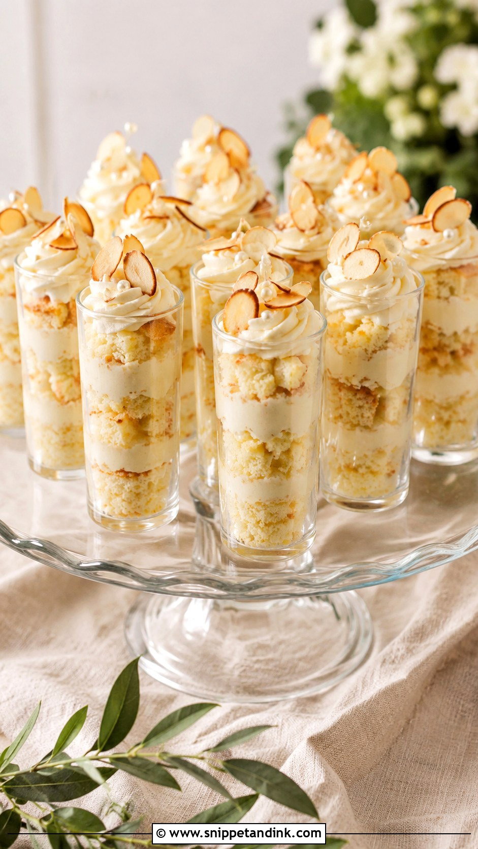 Almond Wedding Cake Shooters - Snippet and Ink - 20 Wedding Cake Shooters