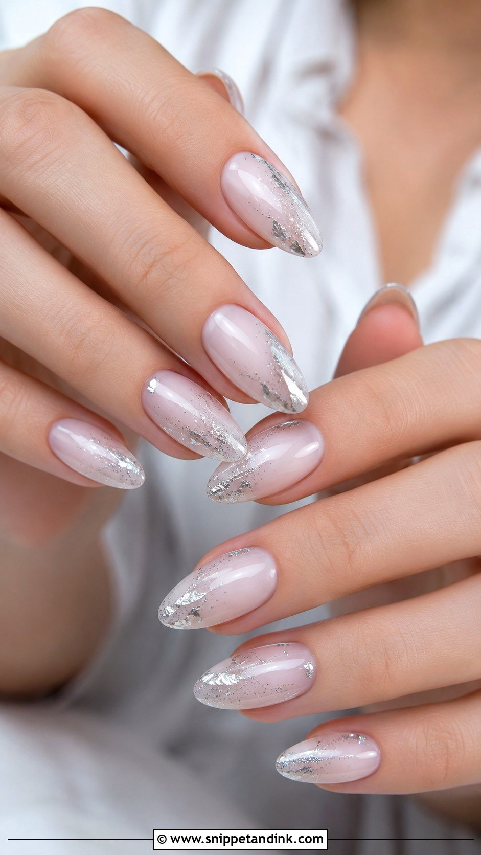 Almond Wedding Long Nails - Snippet and Ink - 20 Almond Shaped Wedding Nails