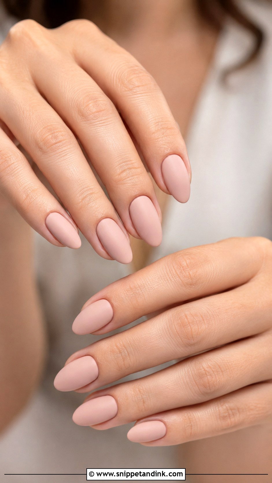 Almond Wedding Matte Nails - Snippet and Ink - 20 Almond Shaped Wedding Nails