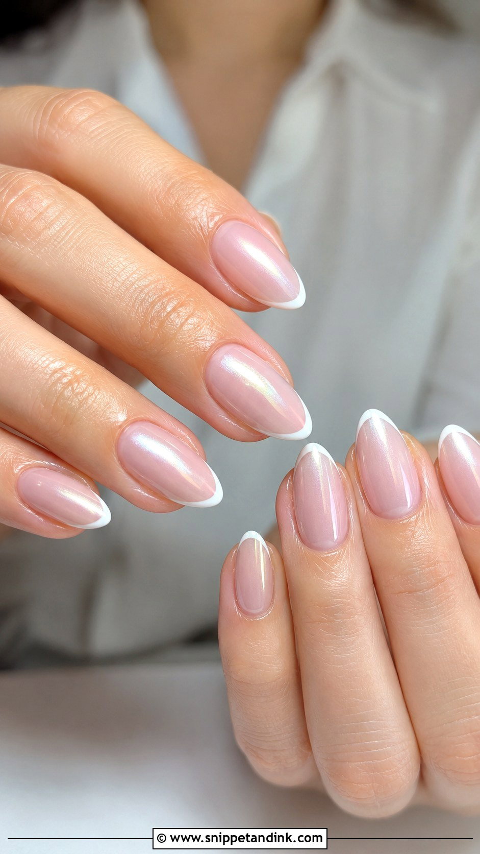 Almond Wedding Nails - Snippet and Ink - 20 Wedding Nail Inspo Ideas