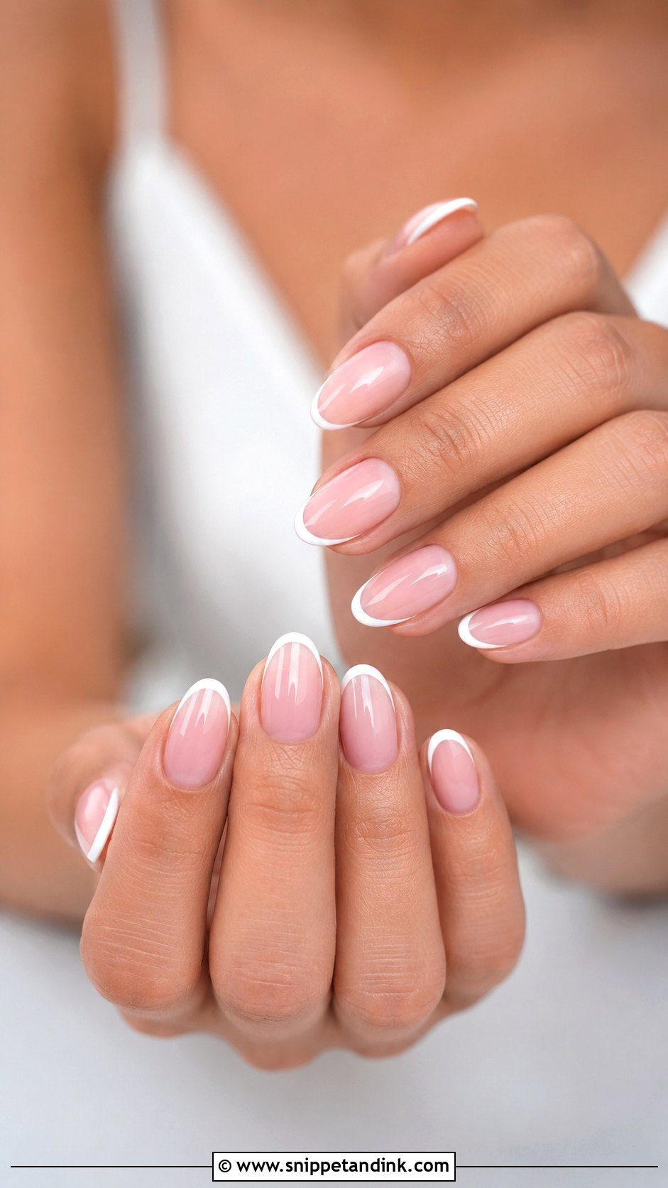 Almond Wedding Nails - Snippet and Ink - 20 Wedding Nail Set Ideas