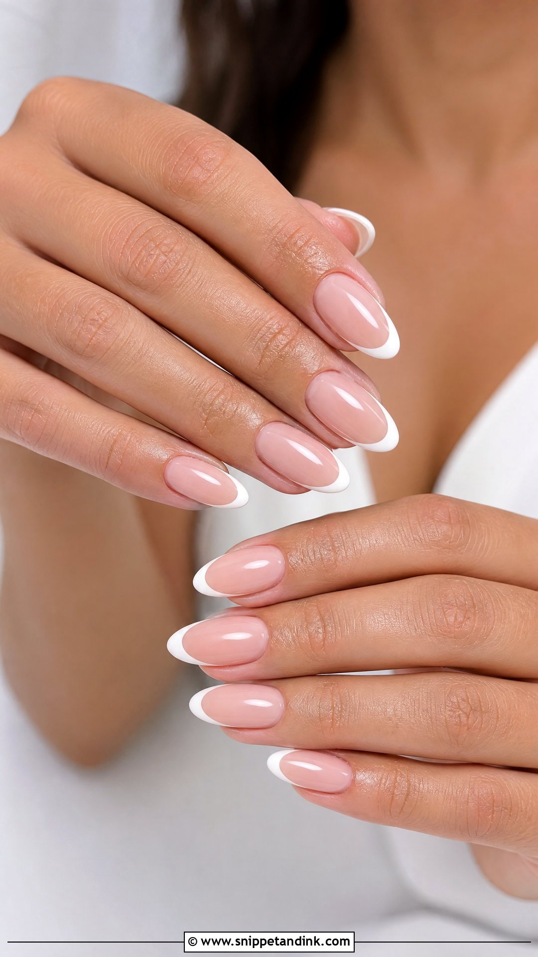 Almond Wedding Nails - Snippet and Ink - 25 Wedding Nail Art for Bride Ideas