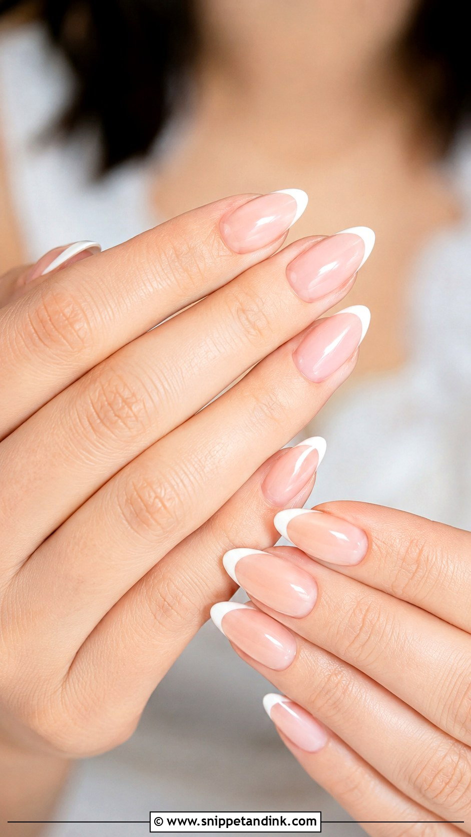 Almond Wedding Nails - Snippet and Ink - 30 Wedding Nail Inspo for Bride Ideas
