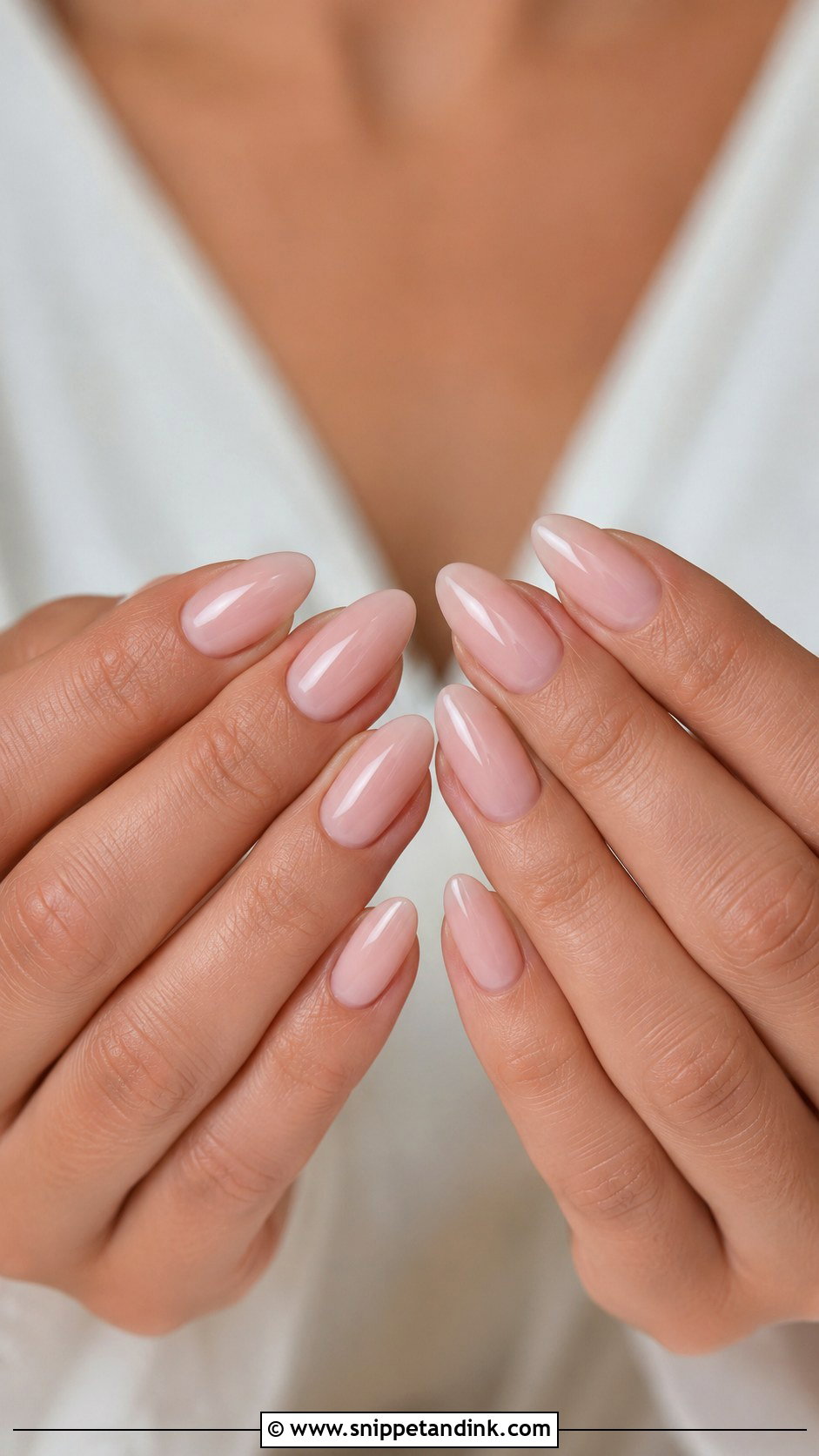 Almond Wedding Nails - Snippet and Ink - 20 Basic Wedding Nails