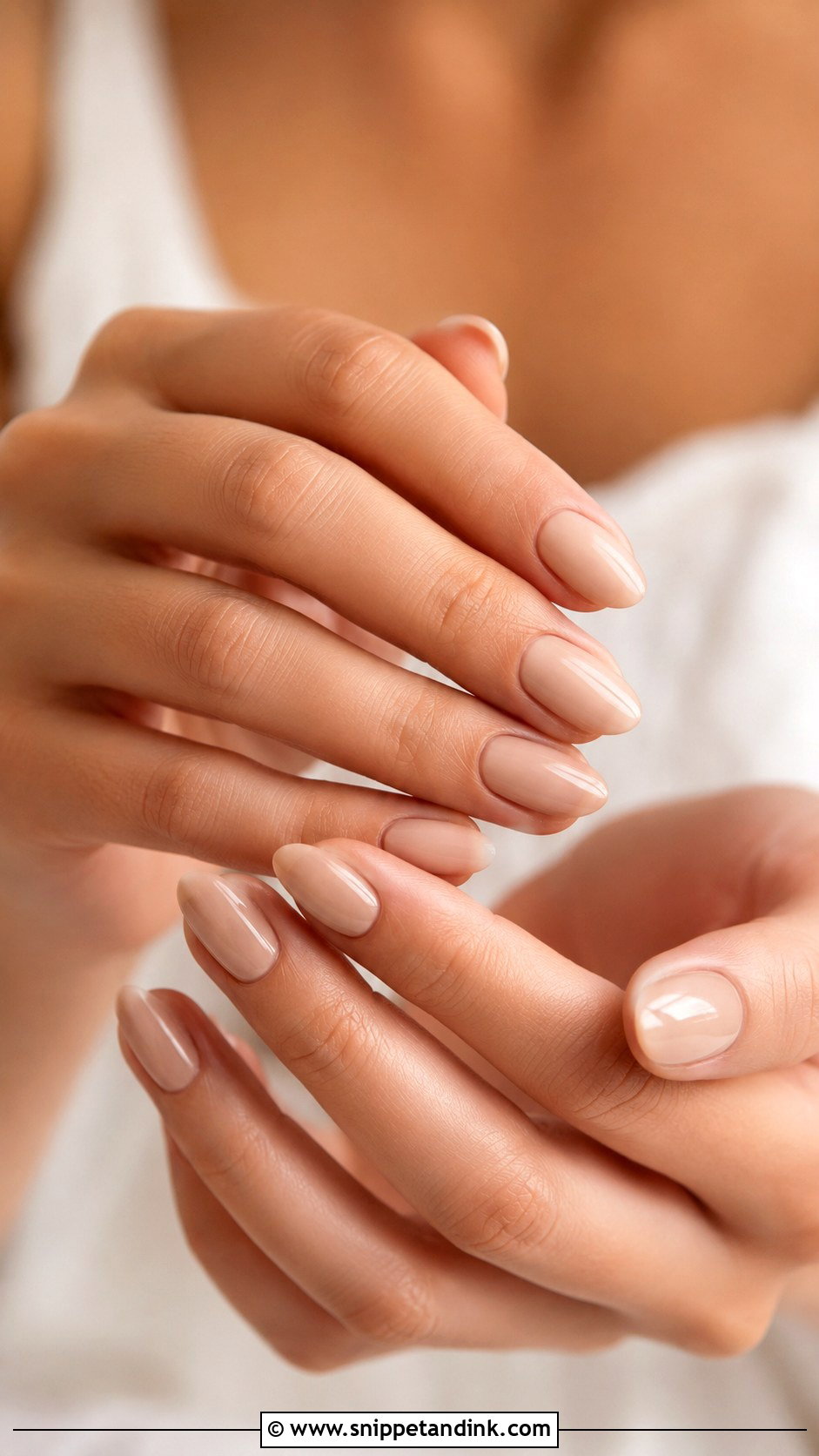 Almond Wedding Nude Nails - Snippet and Ink - 20 Almond Shaped Wedding Nails
