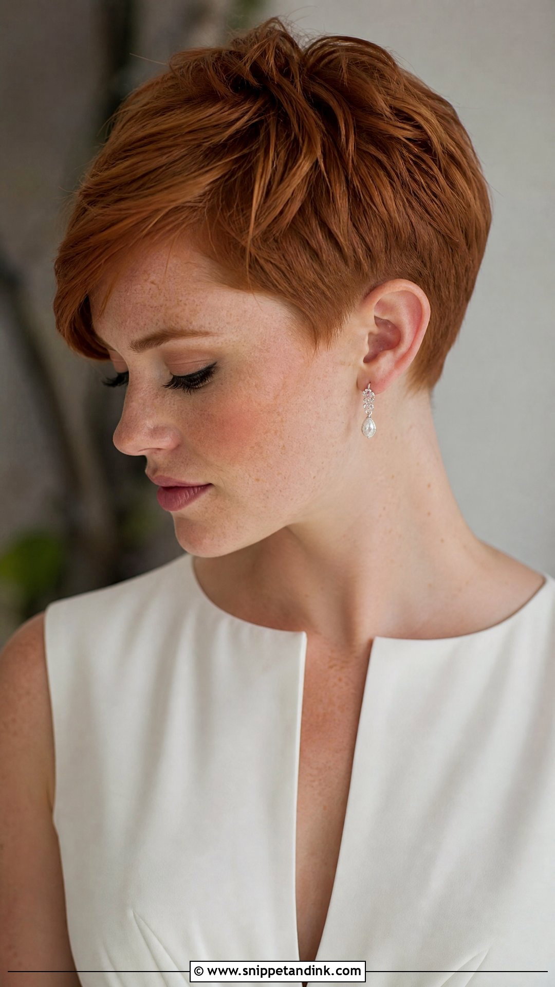 Alternative Bridal Hair With A Short Pixie - Snippet and Ink - 15 Alternative Bridal Hair Ideas