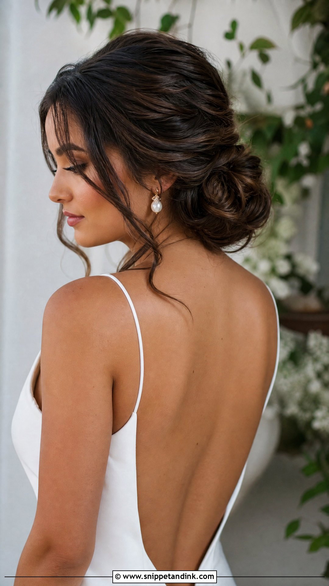 Alternative Bridal Hair With A Textured Low Bun - Snippet and Ink - 15 Alternative Bridal Hair Ideas
