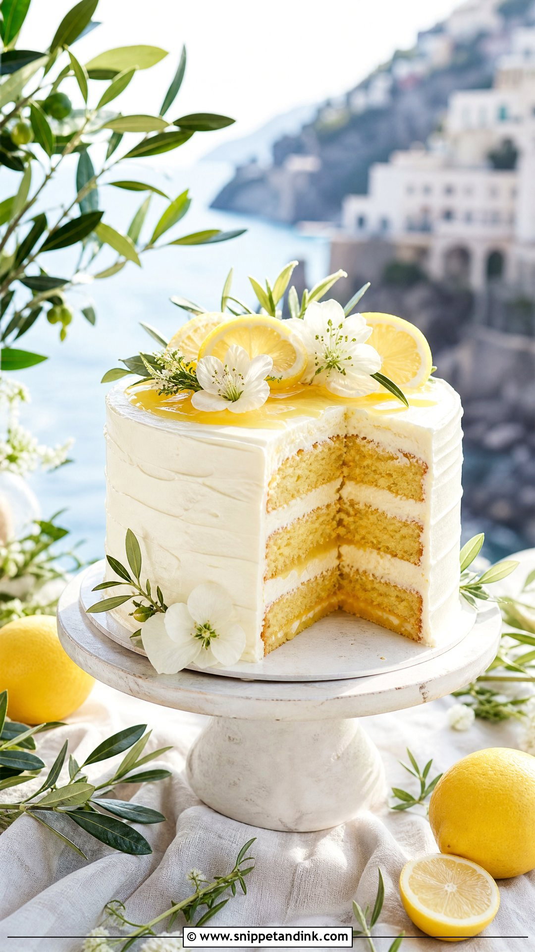 Amalfi Lemon Wedding Cake - Snippet and Ink - 25 Italian Wedding Cakes