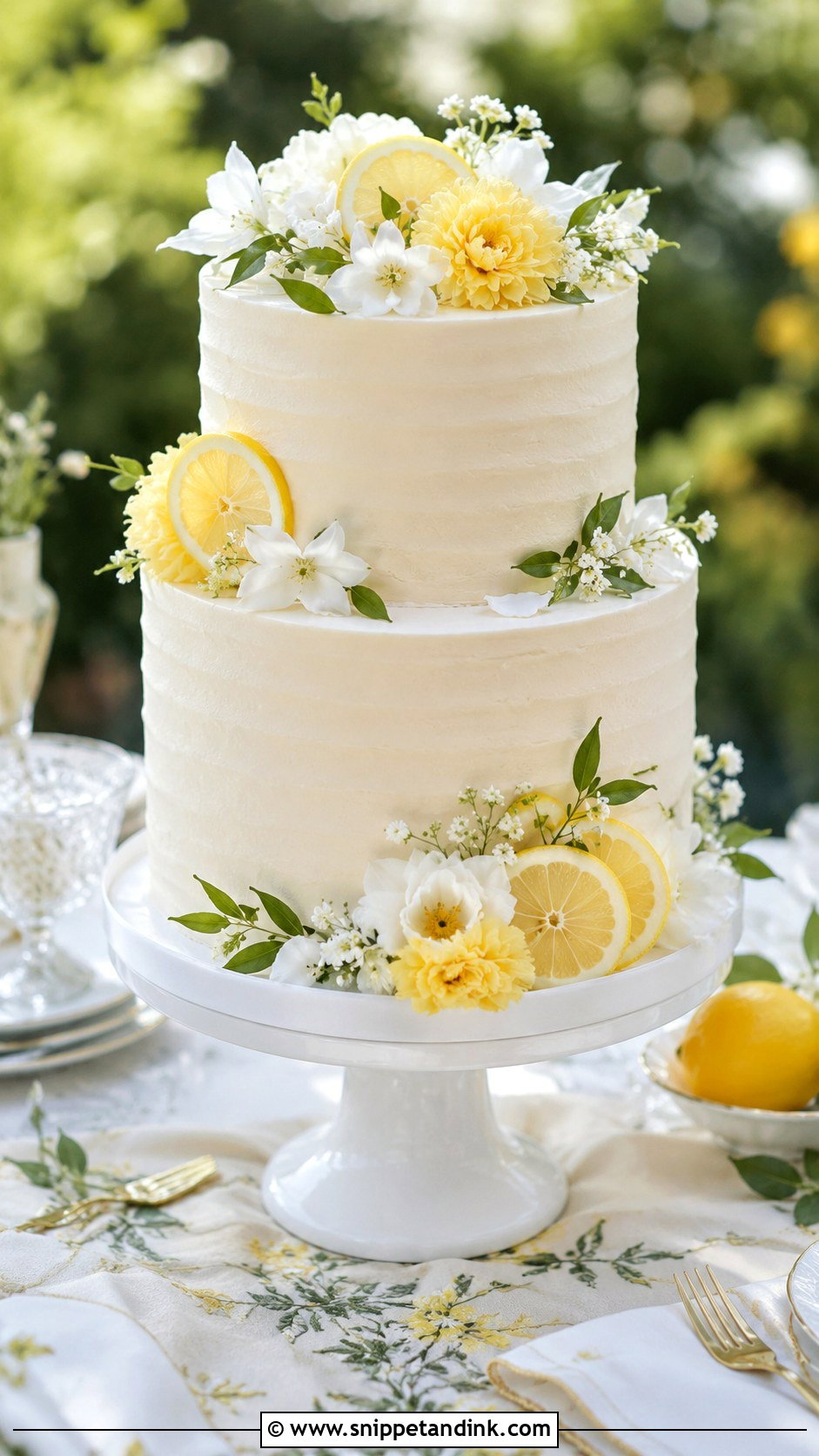 Amaretto Lemon Wedding Cake - Snippet and Ink - 20 Amaretto Wedding Cake Ideas