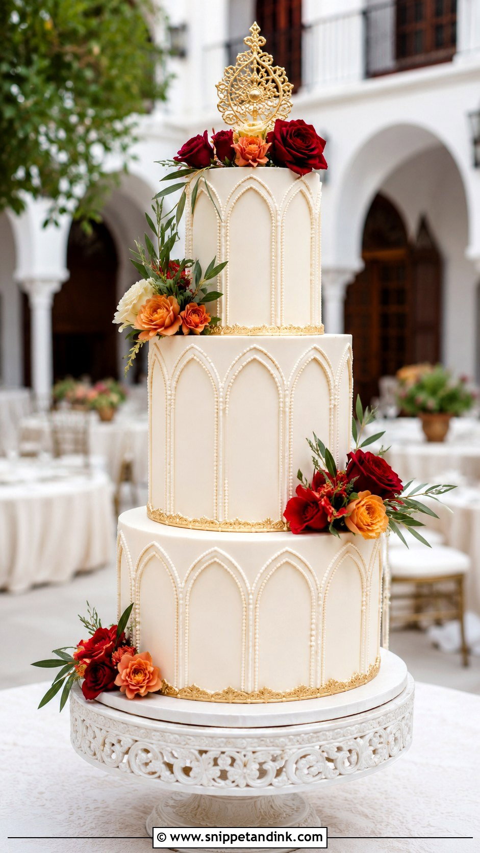 Andalusian Wedding Cake - Snippet and Ink - 30 Spanish Style Wedding Cake Ideas