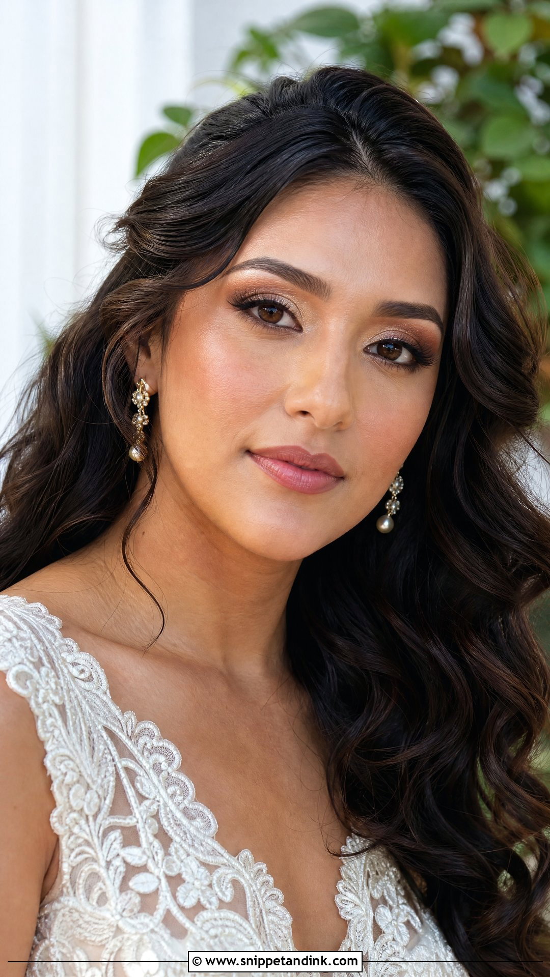 Angelic Brown Eyes Bridal Makeup - Snippet and Ink - 20 Angelic Bridal Makeup Ideas
