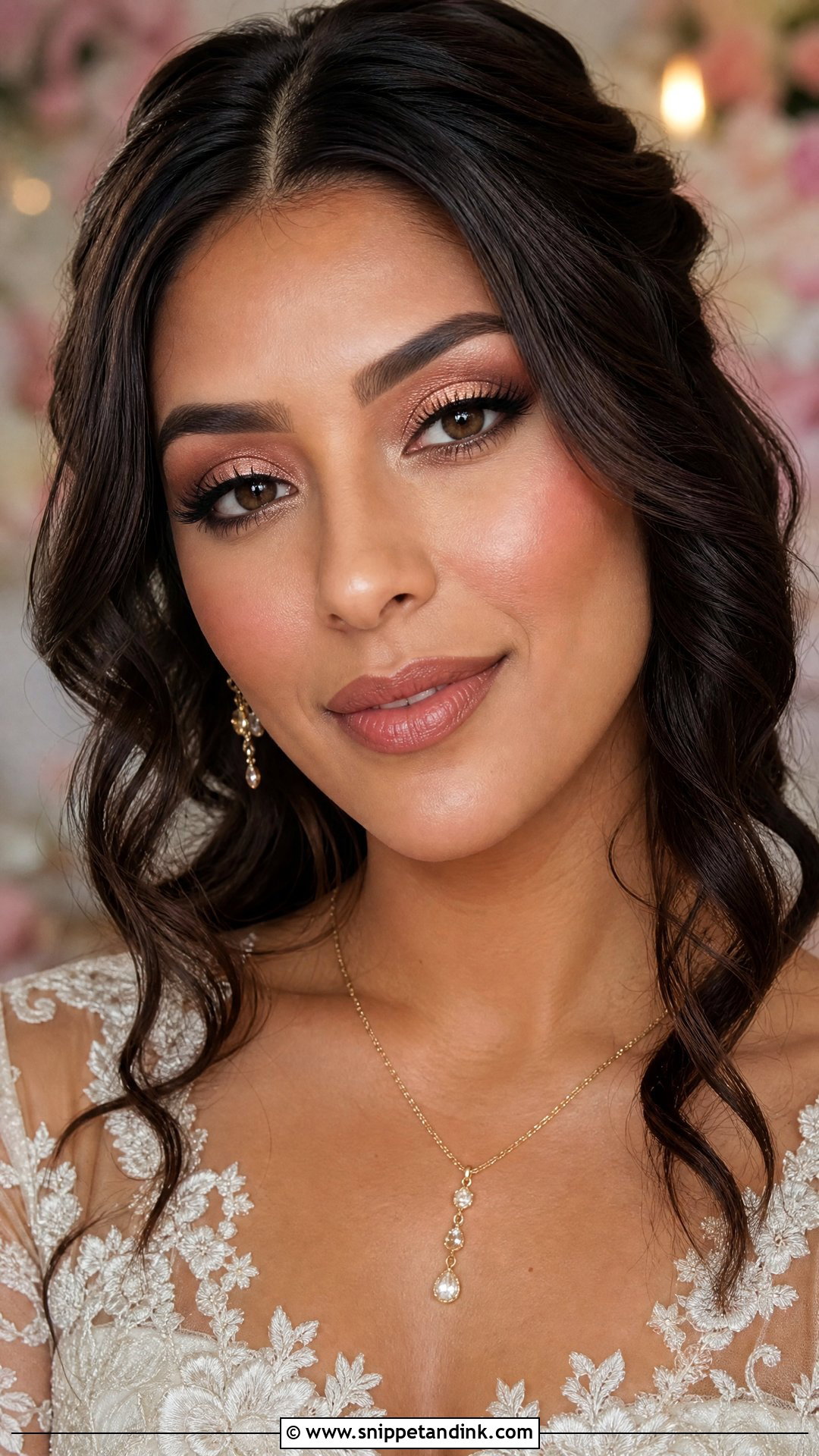 Angelic Rose Gold Bridal Makeup - Snippet and Ink - 20 Angelic Bridal Makeup Ideas