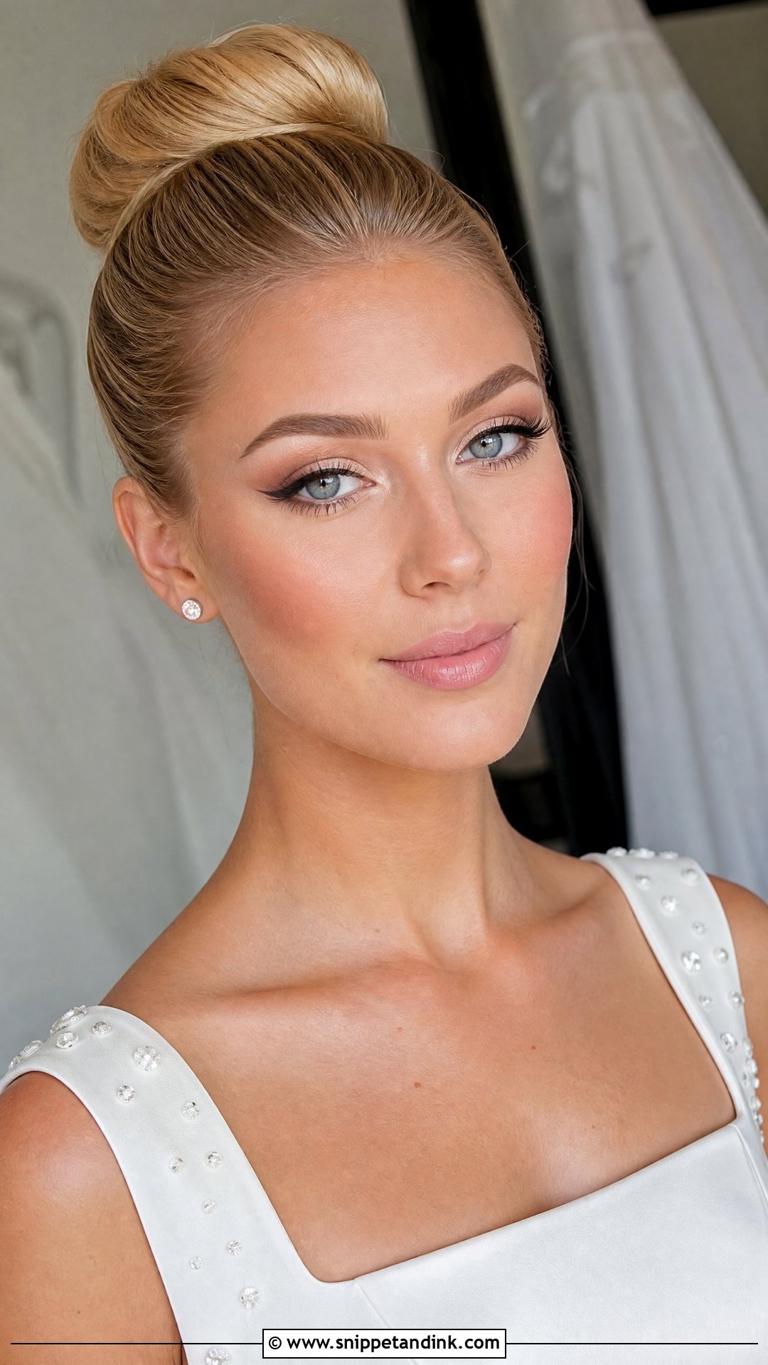 Angelic Winged Liner Bridal Makeup - Snippet and Ink - 20 Angelic Bridal Makeup Ideas