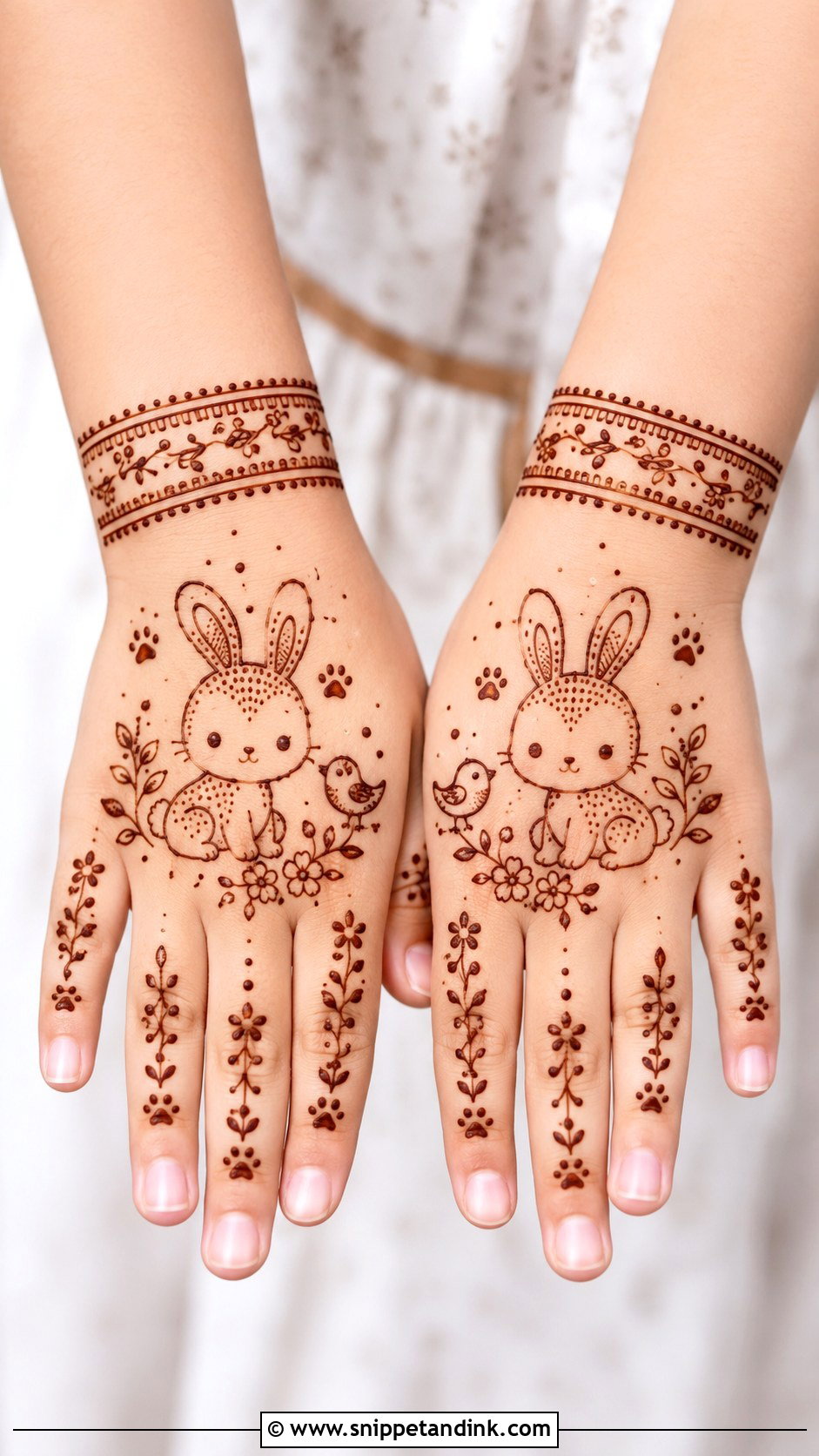 Animal Mehndi Design for Kids - Snippet and Ink - 35 Mehndi Designs for Kids