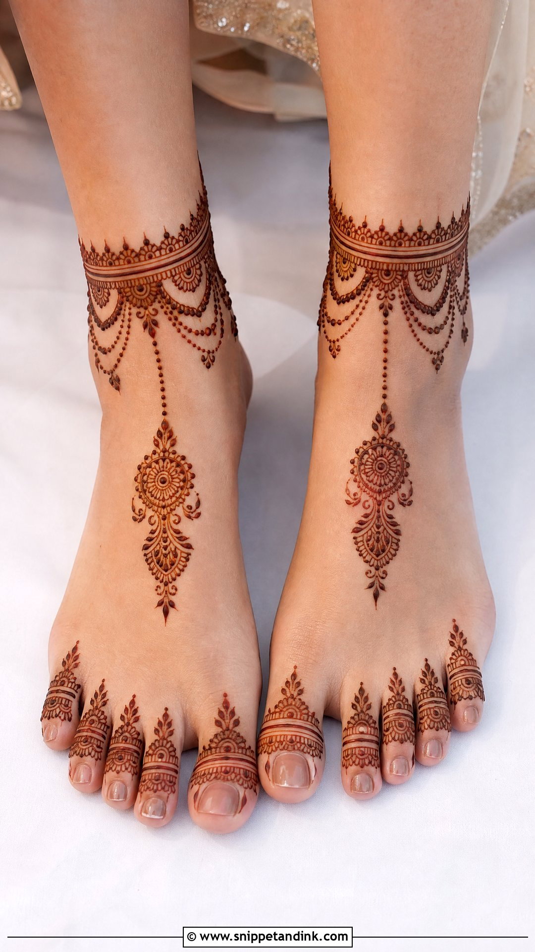 Ankle Bridal Mehndi Design - Snippet and Ink - 25 Bridal Leg Mehendi Mehndi Design Ideas