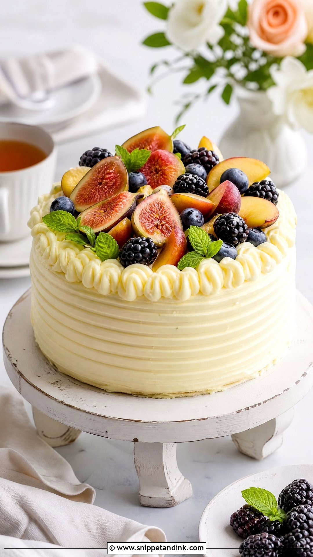 Anniversary Cake With Fresh Fruit - Snippet and Ink - 25 Simple Anniversary Cake Designs