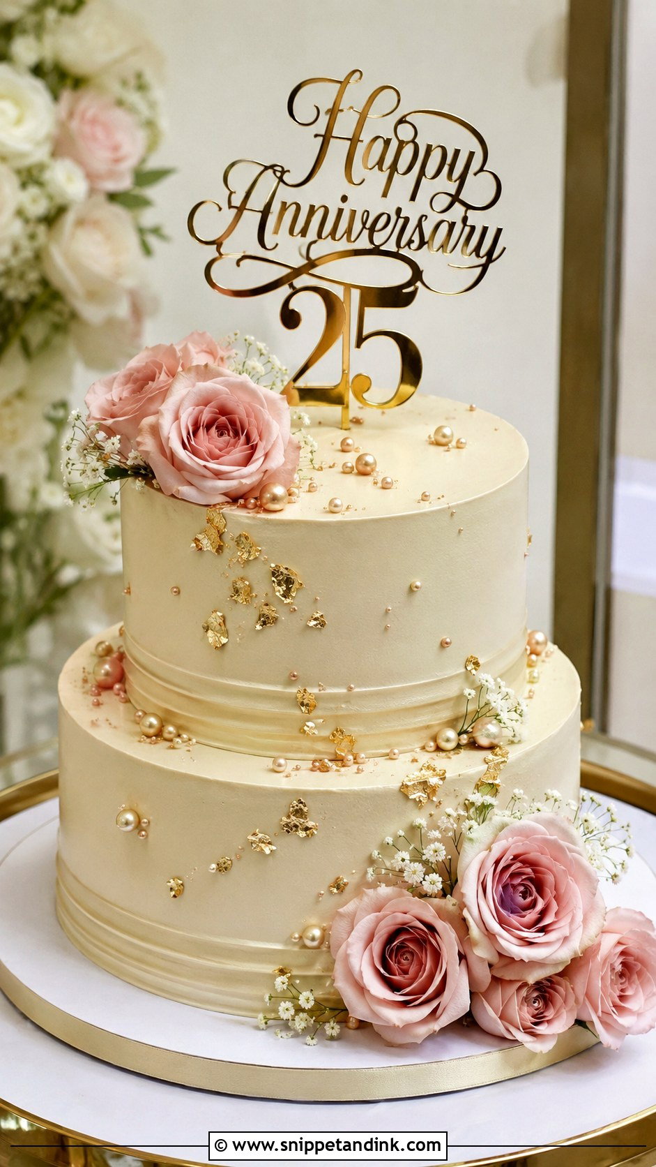 Anniversary Couple Cake - Snippet and Ink - 20 Couples Cake Ideas