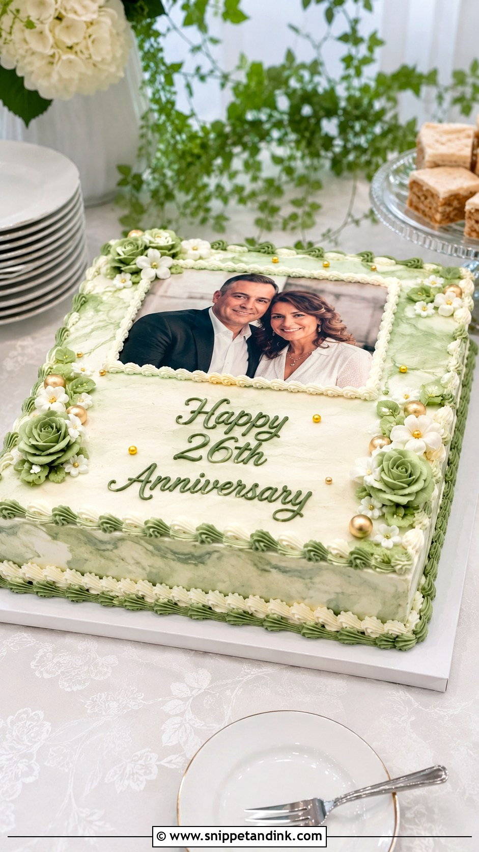 Anniversary Sheet Cake - Snippet and Ink - 20 26th Anniversary Cake Ideas
