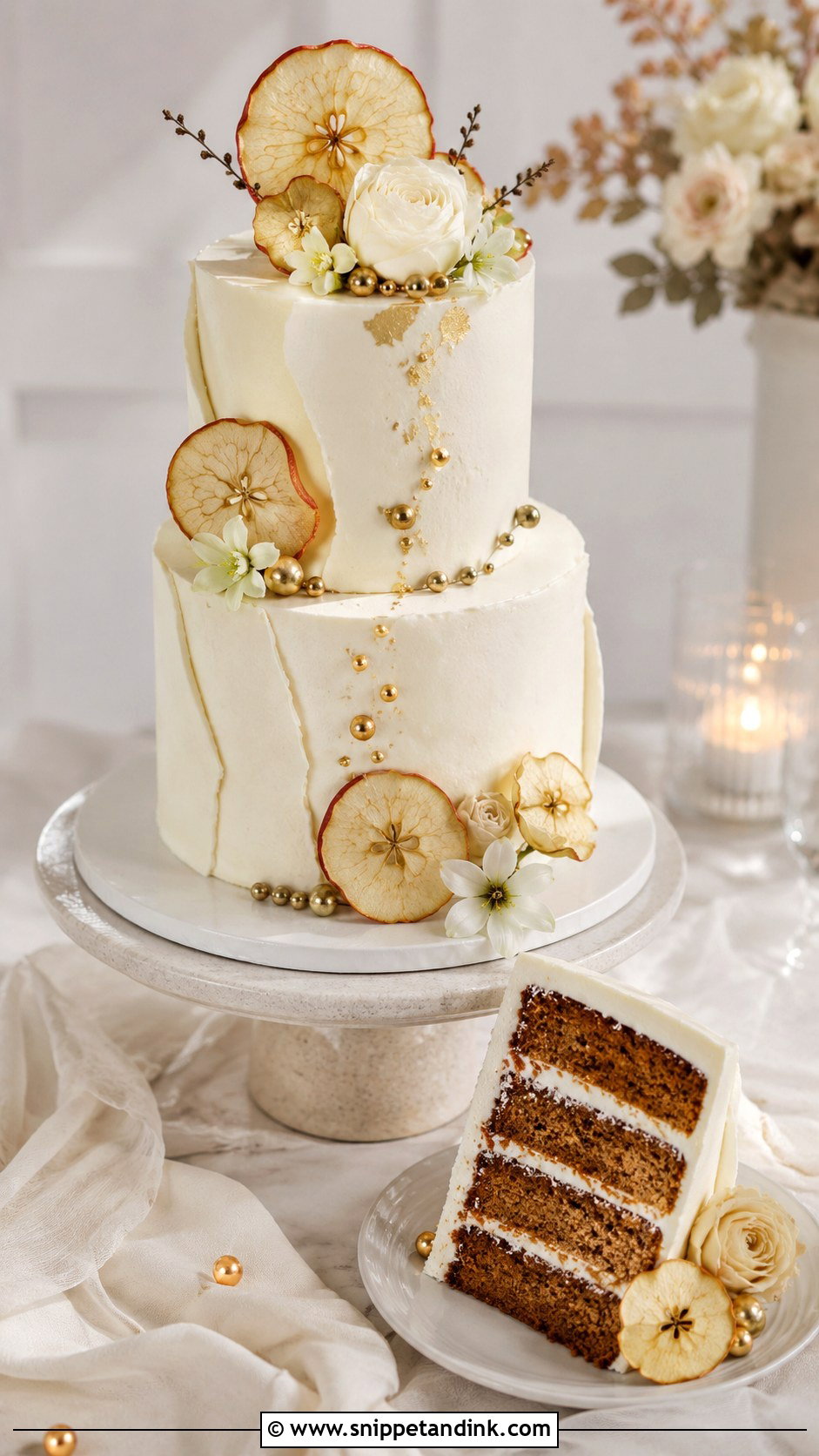 Apple Butter Wedding Cake - Snippet and Ink - 20 Apple Wedding Cake Ideas