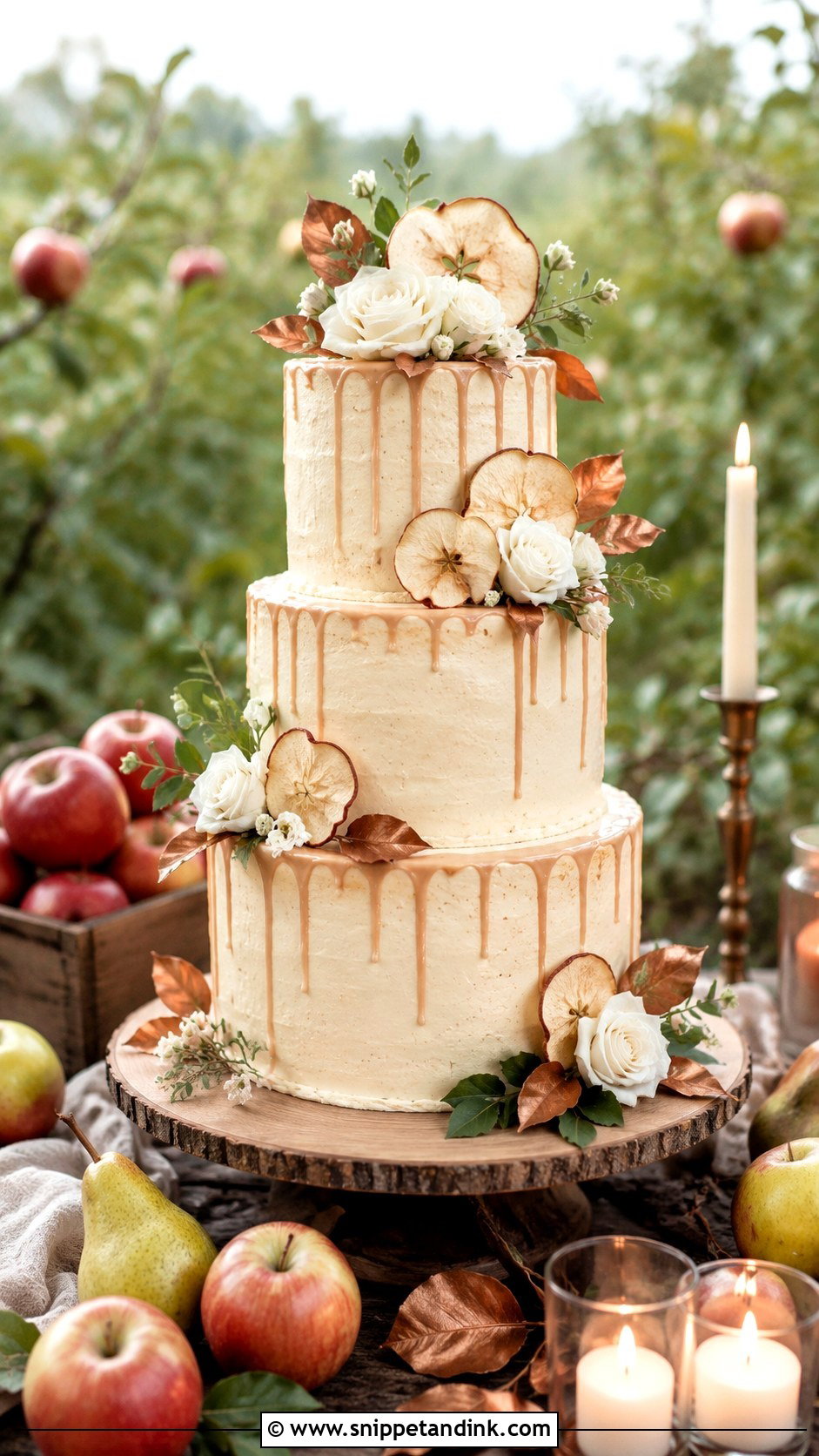 Apple Cider Wedding Cake - Snippet and Ink - 20 Autumn Theme Cake Ideas for Wedding