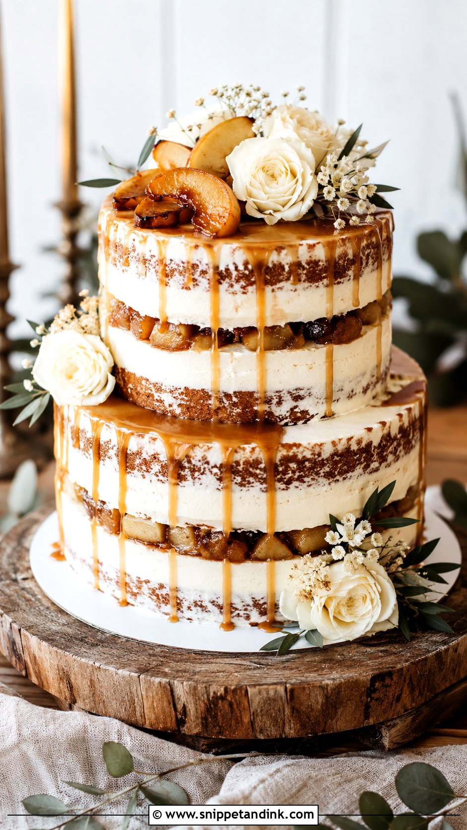 Apple Cinnamon Wedding Cake - Snippet and Ink - 20 Cinnamon Wedding Cake Ideas
