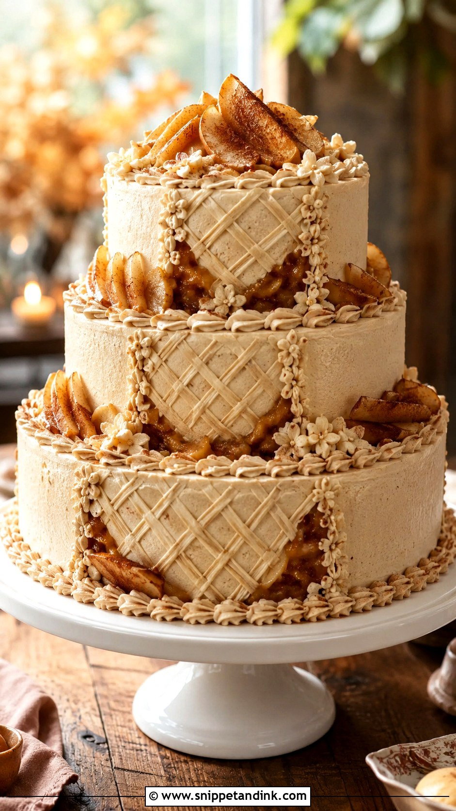 Apple Pie Wedding Cake - Snippet and Ink - 20 Apple Wedding Cake Ideas