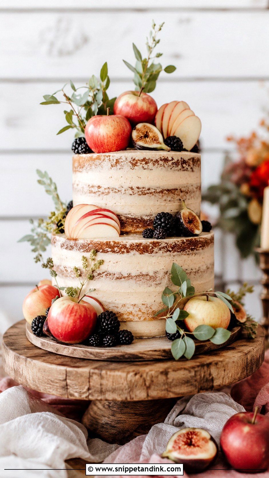 Apple Wedding Cake - Snippet and Ink - 20 Fresh Fruit Wedding Cake Ideas