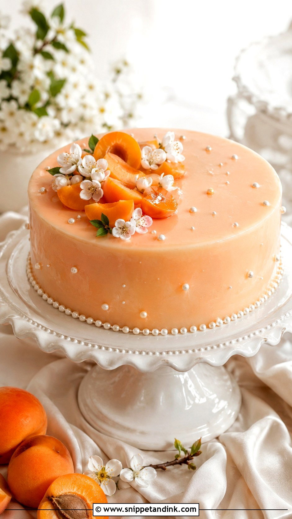 Apricot Nectar Cake With Apricot Glaze - Snippet and Ink - 20 Apricot Nectar Cake Ideas for Wedding
